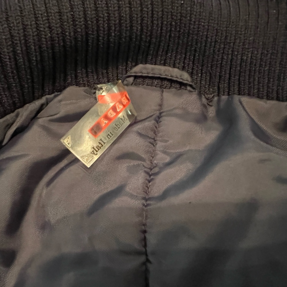 πHPπ PRADA Black Nylon Double Zip Jacket - Size 40/Small - Picture 13 of 15